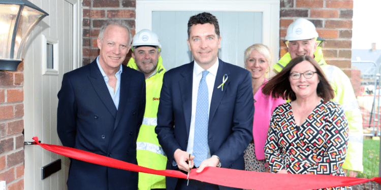 MP Edward Timpson CBE cuts the ribbon for the latest milestone of retirement village
