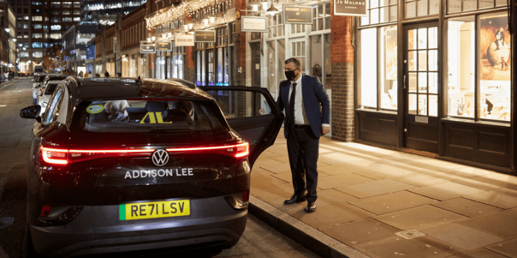 Addison Lee electric cars as official BAFTA supplier