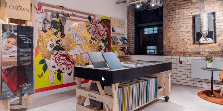 Crown Paints partners with Manchester artist to design Material Source Studio