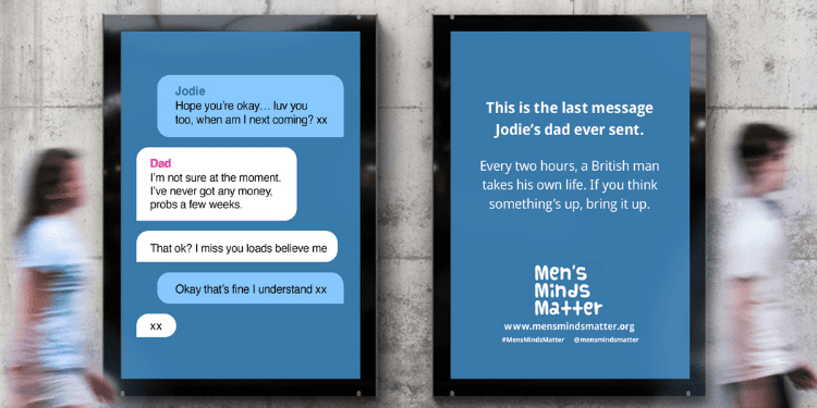 Men’s Minds Matter launches new male suicide campaign